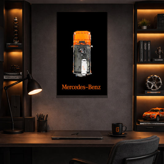 Cornice da parete LEGO Technic Mercedes-Benz G 500 Professional Line 42177 — 9 stili, 2 finiture