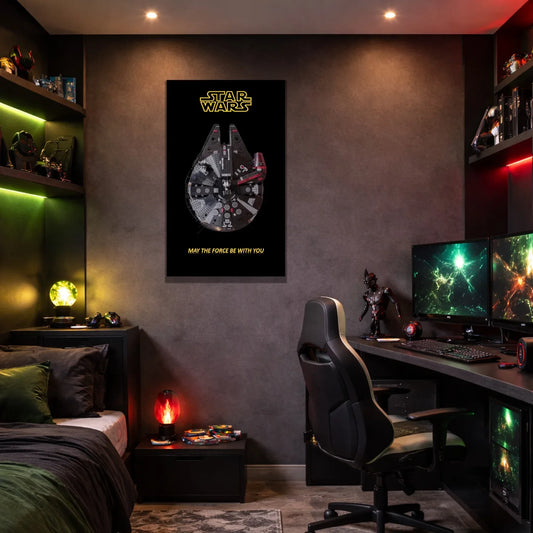 Schwarzer Millennium Falke 75389