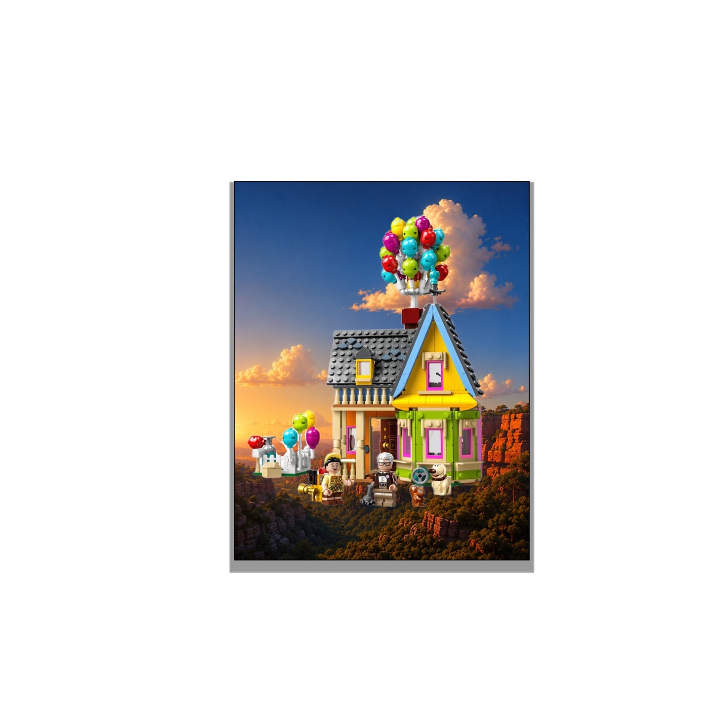 Wanddisplay LEGO® 43217 Het huis uit Up, 3 afwerkingen