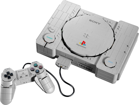 LEGO® PlayStation 72306, réplique de la console Sony® originale avec manette et dioramas cachés Gran Turismo® et Ape Escape®