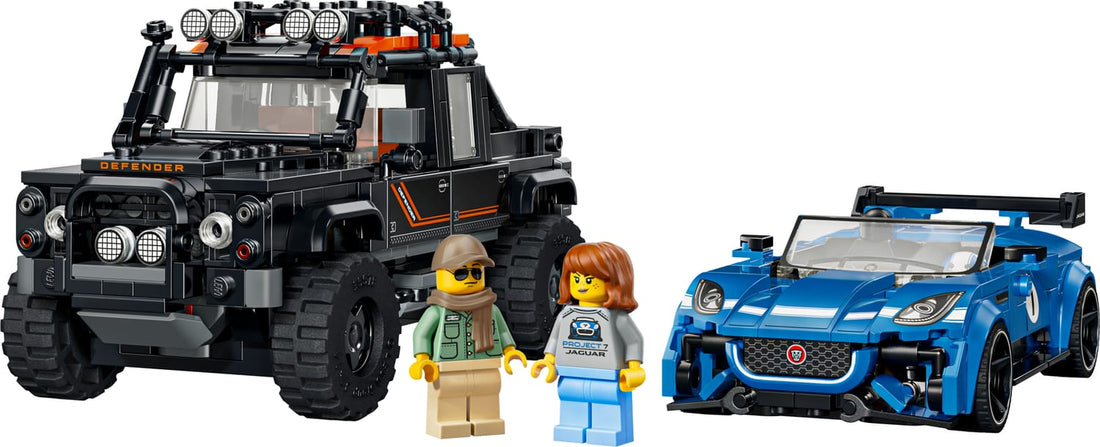 LEGO Speed Champions Jaguar F-TYPE Project 7 et Land Rover Defender Classic 77264
