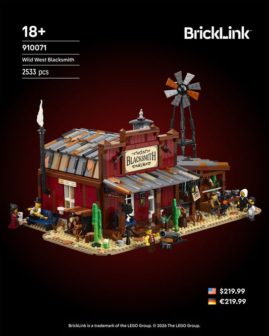 LEGO® BrickLink Designer Program Wild West Blacksmith 910071, set de 2533 pièces