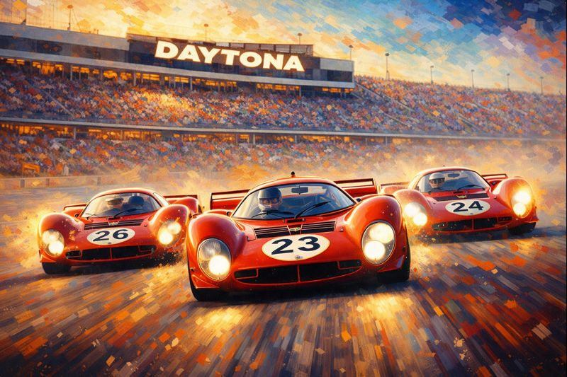 De Daytona au mur : transformer une course en œuvre d’art - Kadris