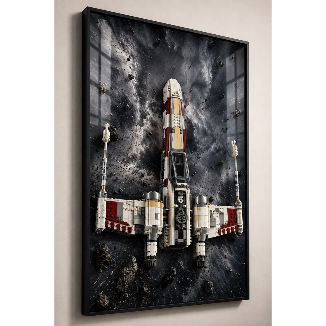 Tableau mural en aluminium Kadris fixé au mur
