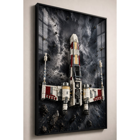 Tableau mural en aluminium Kadris fixé au mur