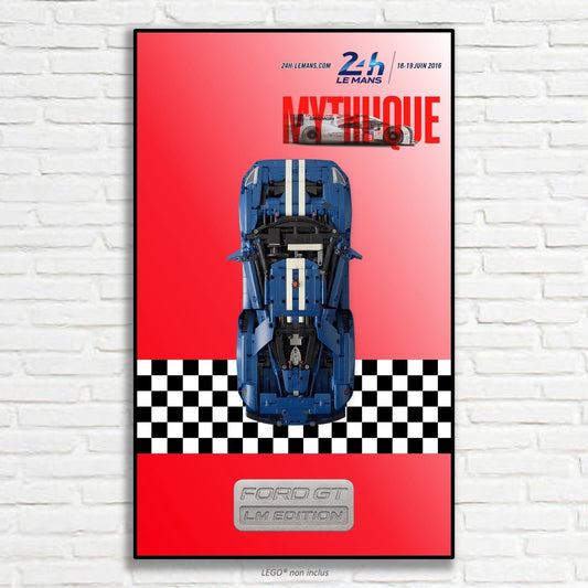 Quand l’histoire rencontre le design : un tableau hommage à la Ford GT et aux 24 Heures du Mans - Kadris