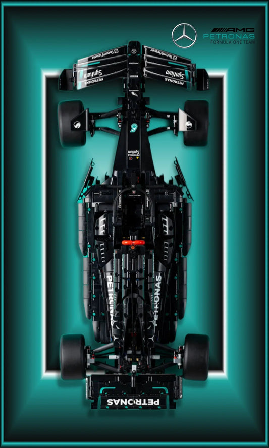Tableau mural F1 Mercedes LEGO Technic 42171 - decoration bureau Kadris