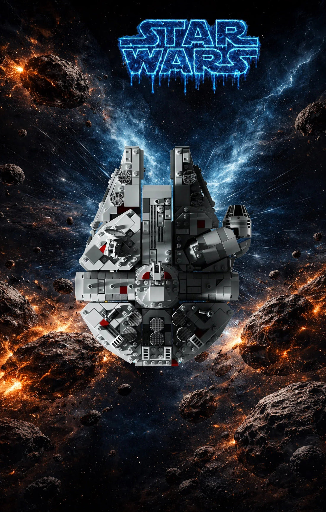 Tableau mural Faucon Millenium LEGO Star Wars 75375 - Kadris