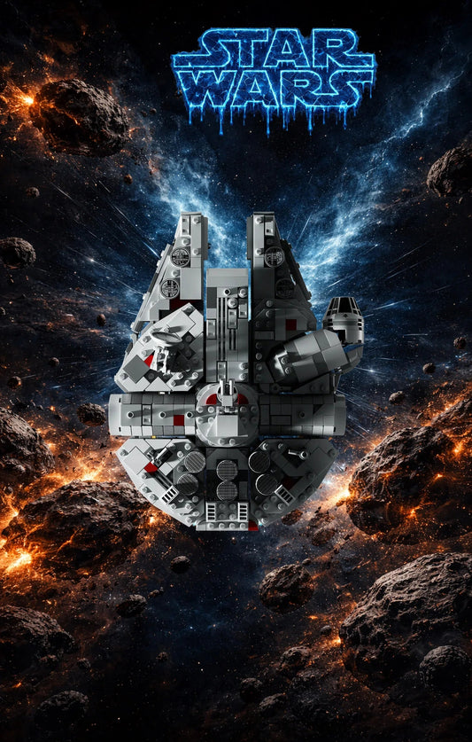 Tableau mural Faucon Millenium LEGO Star Wars 75375 - Kadris