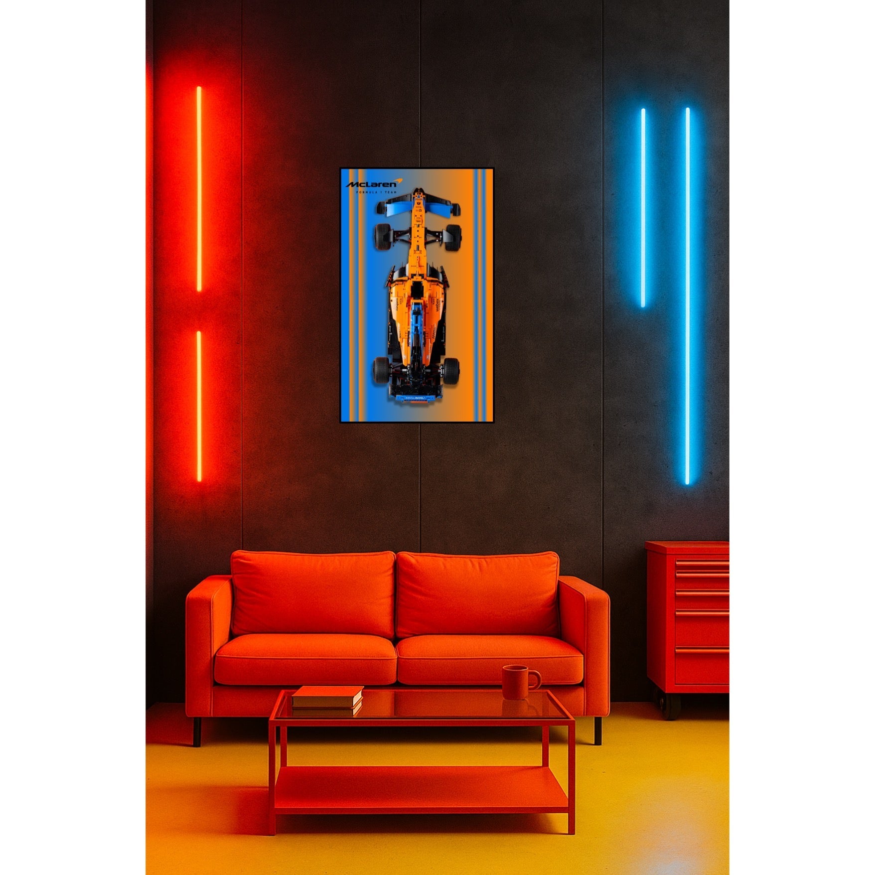 Tableau McLaren F1 LEGO – L’essence de la vitesse figée dans le design - Kadris