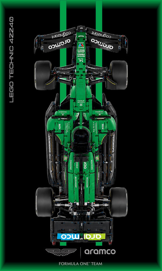 Tableau mural LEGO Technic 42240 F1 Aston Martin AMR25 - Kadris