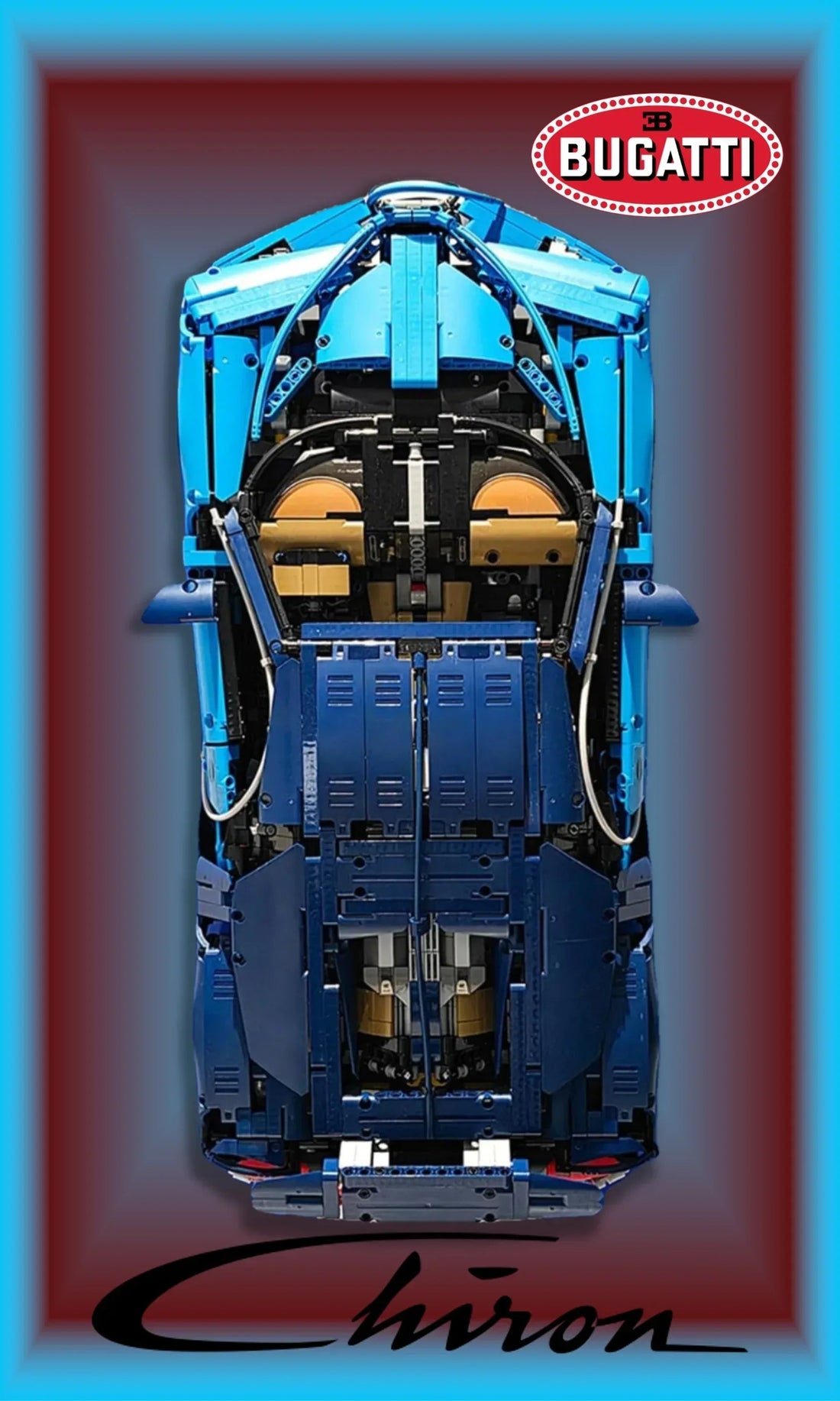 Tableau mural LEGO Technic 42083 Bugatti Chiron - Kadris