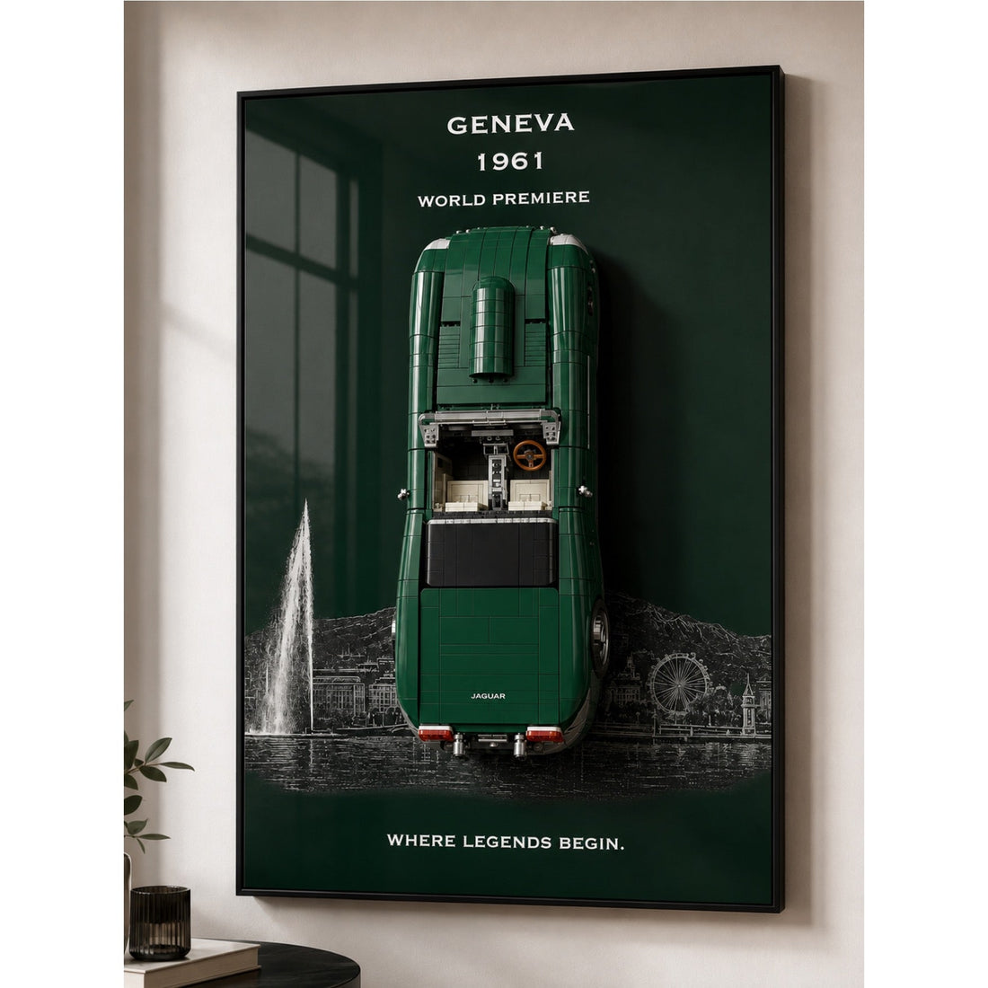 Tableau mural Kadris pour le set LEGO Icons Jaguar E-Type 11381