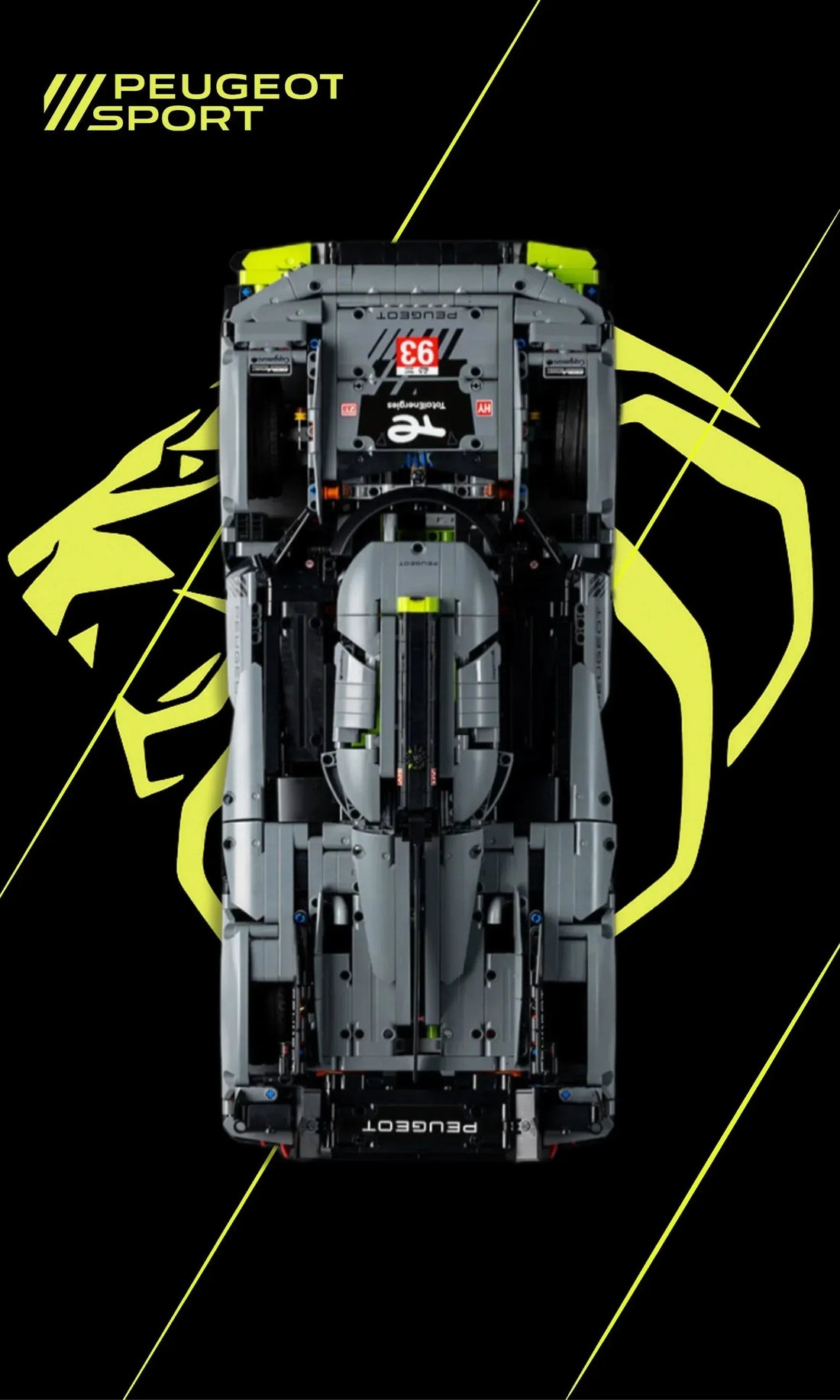 Tableau mural Peugeot 9X8 LEGO Technic 42156 - Kadris
