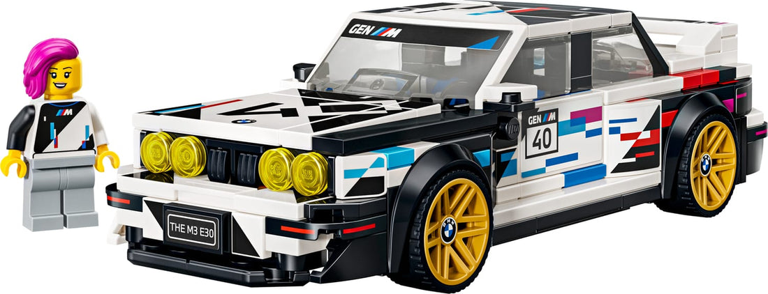 Set LEGO® Speed Champions BMW M3 E30 77263 monté, livrée compétition