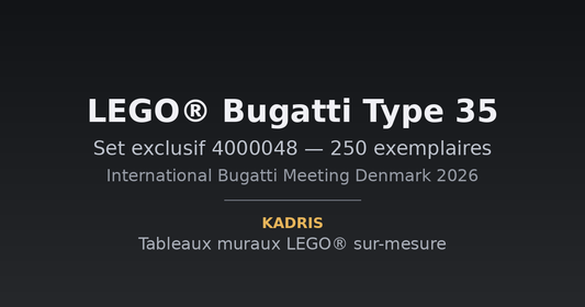 LEGO® Bugatti Type 35, set exclusif 4000048, visuel Kadris®