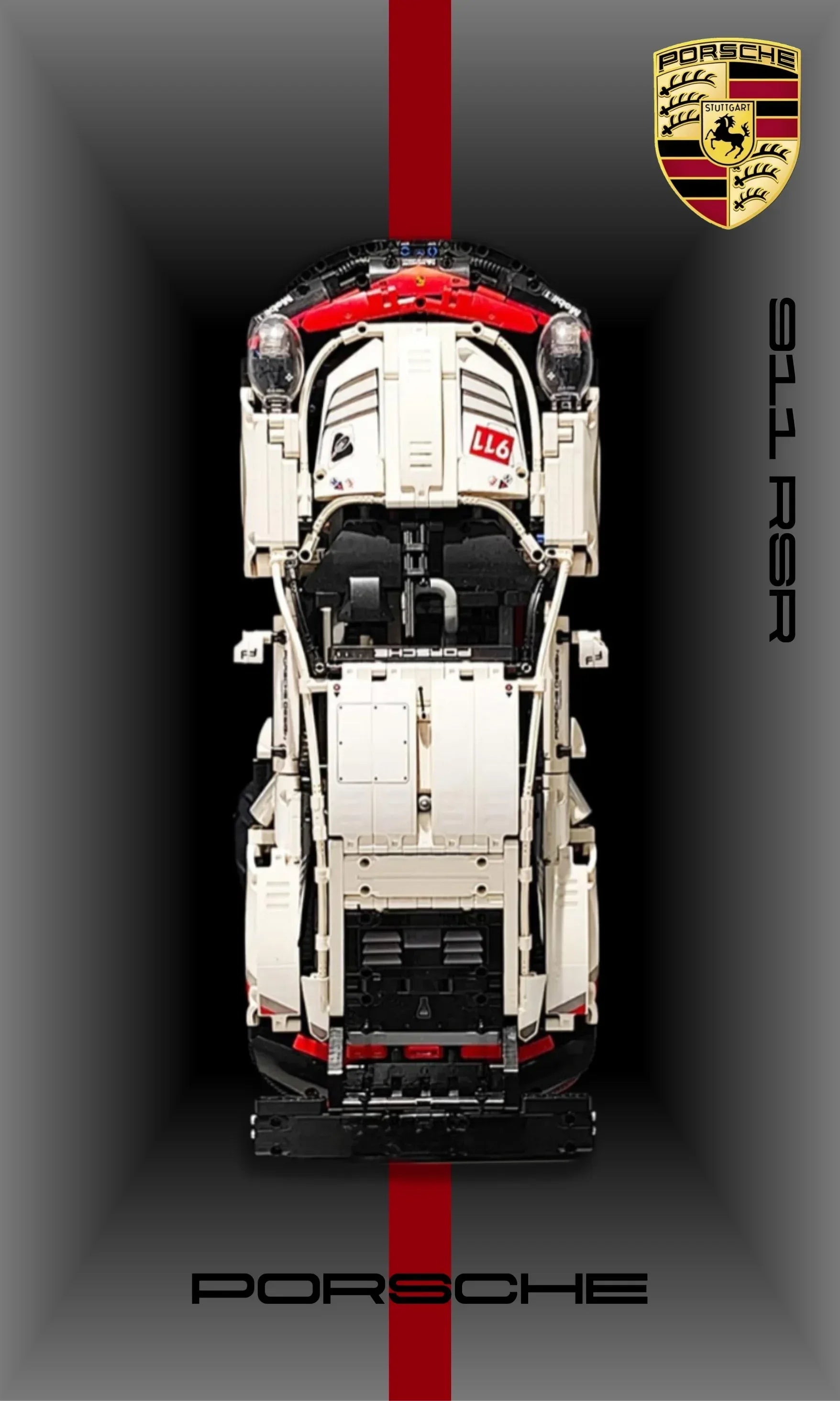 Tableau mural pour Porsche 911 RSR LEGO 42096 - Kadris