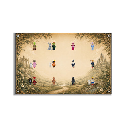 LEGO® Minifiguren-Wandbild 75x45 cm, für 75 Minifiguren, 7 Hintergründe, 3 Ausführungen