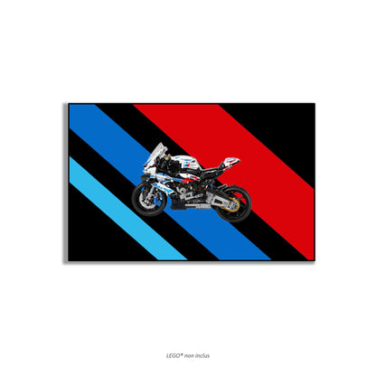 LEGO Technic Motorcycle BMW M 1000 RR 42130 wall art, 4 styles, 2 finishes
