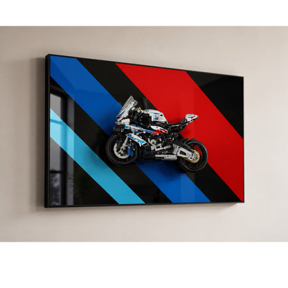 LEGO Technic Motorcycle BMW M 1000 RR 42130 wall art, 4 styles, 2 finishes