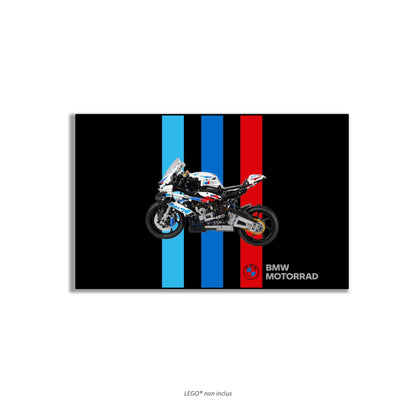LEGO Technic Motorcycle BMW M 1000 RR 42130 wall art, 4 styles, 2 finishes