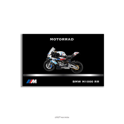LEGO Technic Motorcycle BMW M 1000 RR 42130 wall art, 4 styles, 2 finishes