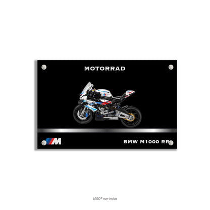 LEGO Technic Motorcycle BMW M 1000 RR 42130 wall art, 4 styles, 2 finishes