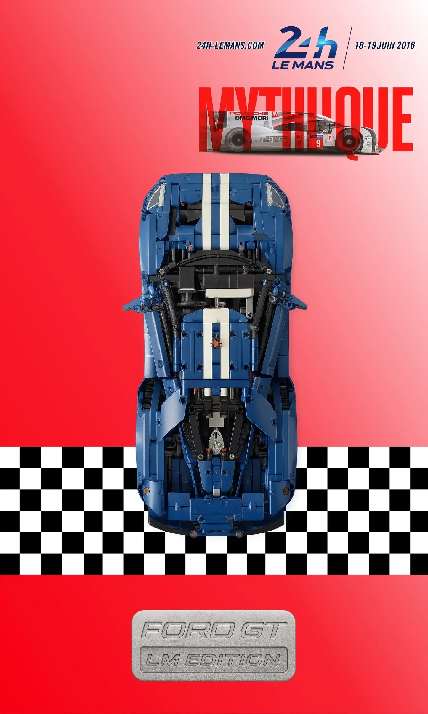Tableau mural pour Ford GT 2022 LEGO 42154 - Kadris
