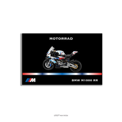 LEGO Technic Motorcycle BMW M 1000 RR 42130 wall art, 4 styles, 2 finishes