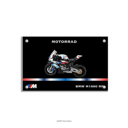 LEGO Technic Motorcycle BMW M 1000 RR 42130 wall art, 4 styles, 2 finishes