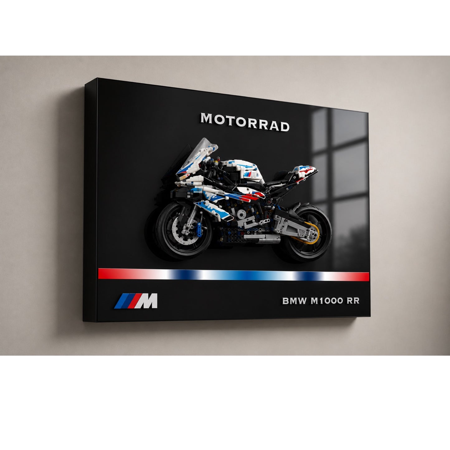 LEGO Technic Motorcycle BMW M 1000 RR 42130 wall art, 4 styles, 2 finishes