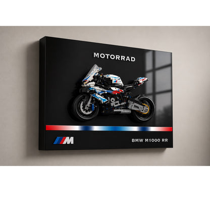 LEGO Technic Motorcycle BMW M 1000 RR 42130 wall art, 4 styles, 2 finishes