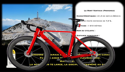 Le vélo de route LEGO® 11380 – Décor Summit Legacy – Set LEGO® en place dans le meuble – Fond de meuble aluminium Kadris®