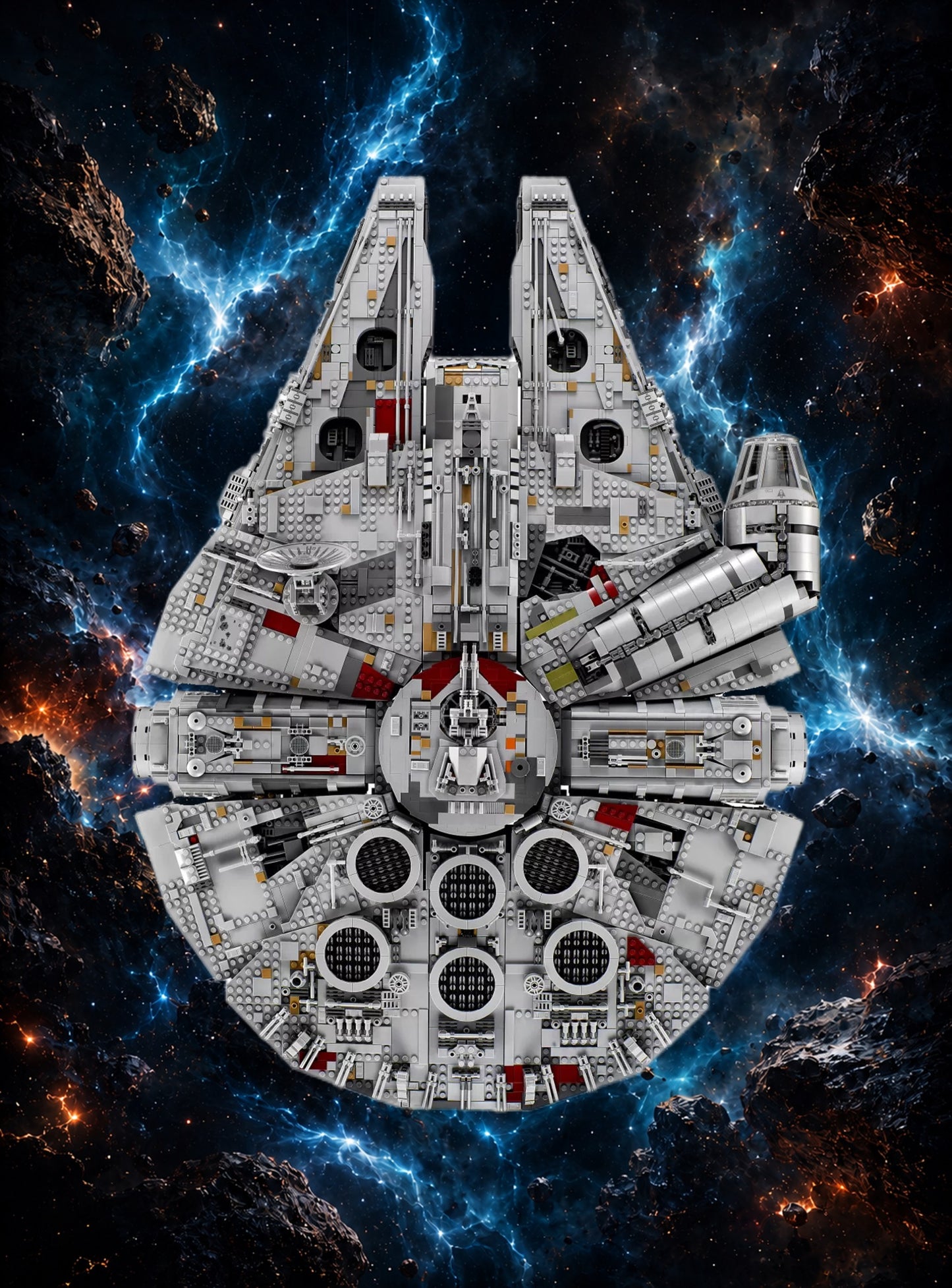 Tableaux muraux LEGO® Star Wars Faucon Millenium UCS 75192, 7 styles, 3 finitions