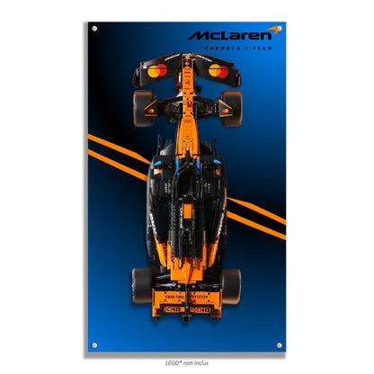 Cornice da parete LEGO Technic F1 McLaren 42141 — 8 stili, 2 finiture