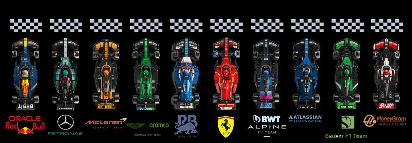 Tableau mural pour F1 LEGO Speed Champion 77242 / 77243 / 77244/ 77245 / 77246 / 77247 / 77248 / 77249 / 77250 / 77251 - Kadris