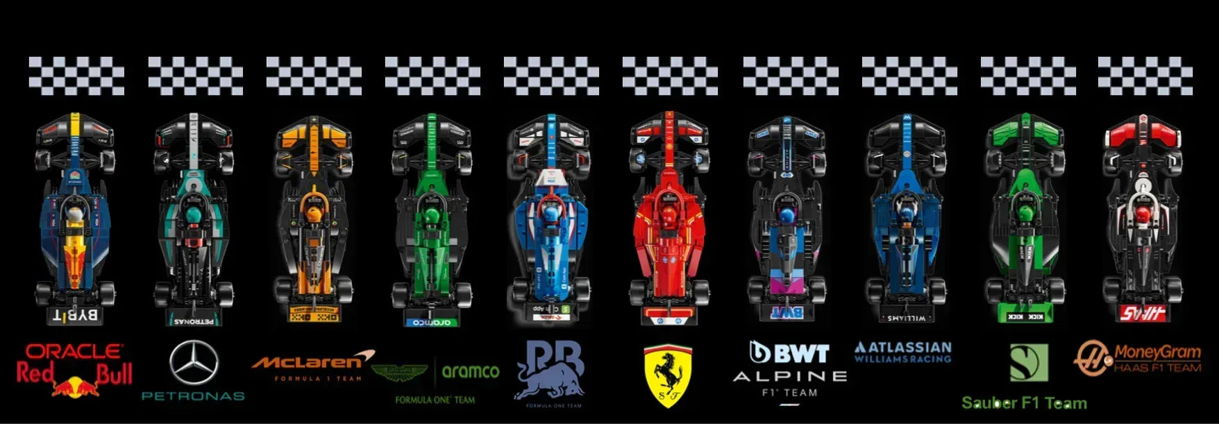Tableau mural pour F1 LEGO Speed Champion 77242 / 77243 / 77244/ 77245 / 77246 / 77247 / 77248 / 77249 / 77250 / 77251 - Kadris