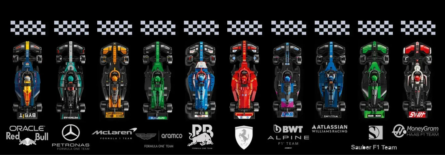Tableau mural pour F1 LEGO Speed Champion 77242 / 77243 / 77244/ 77245 / 77246 / 77247 / 77248 / 77249 / 77250 / 77251 - Kadris