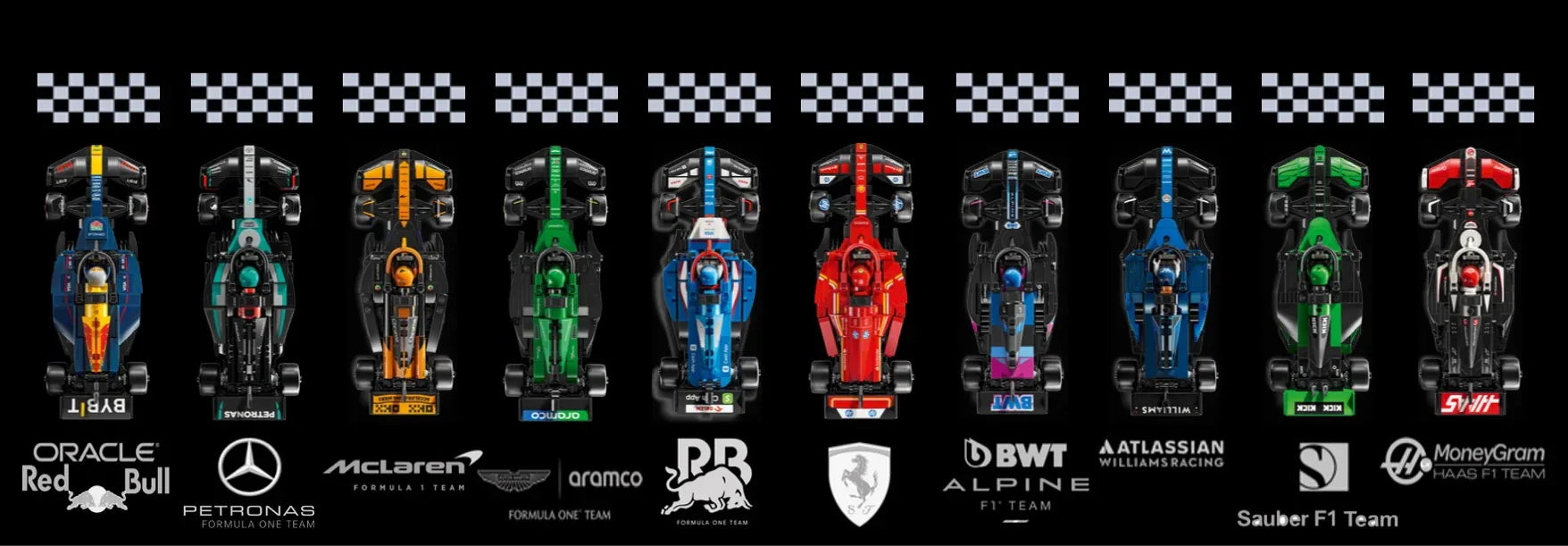 Tableau pour F1 LEGO Speed Champion 77242 / 77243 / 77244/ 77245 / 77246 / 77247 / 77248 / 77249 / 77250 / 77251 - Kadris