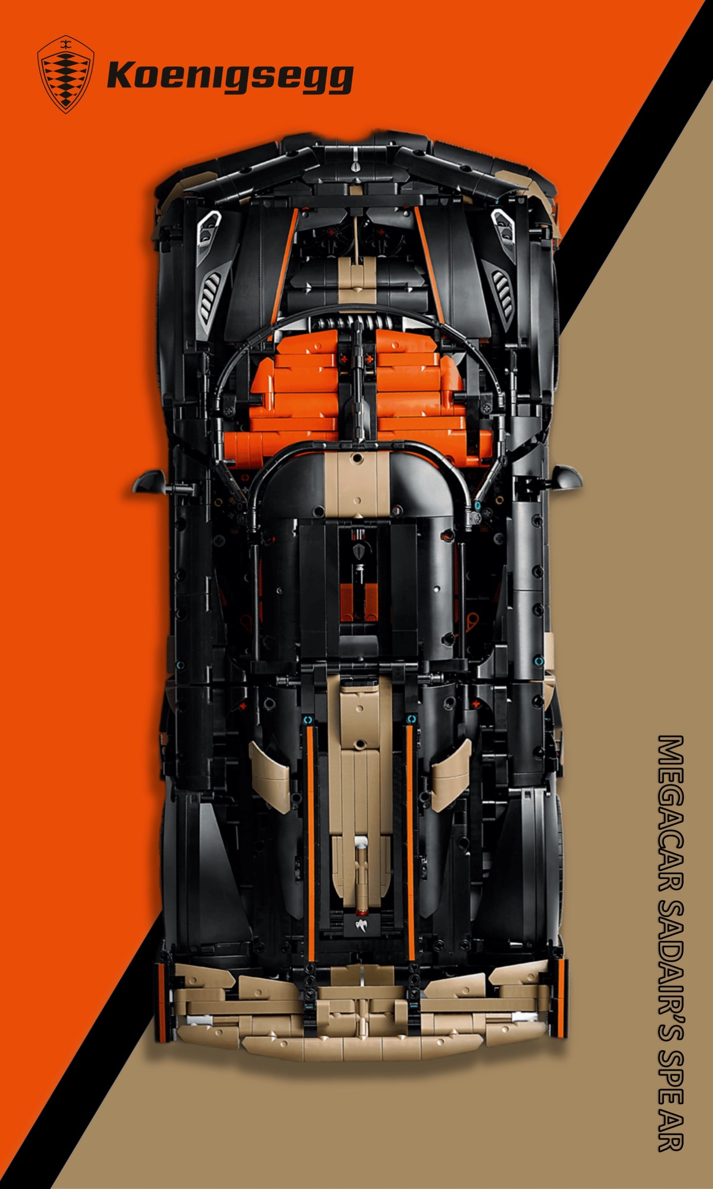 Megacar Sadair's Spear de Koenigsegg LEGO 42232-3