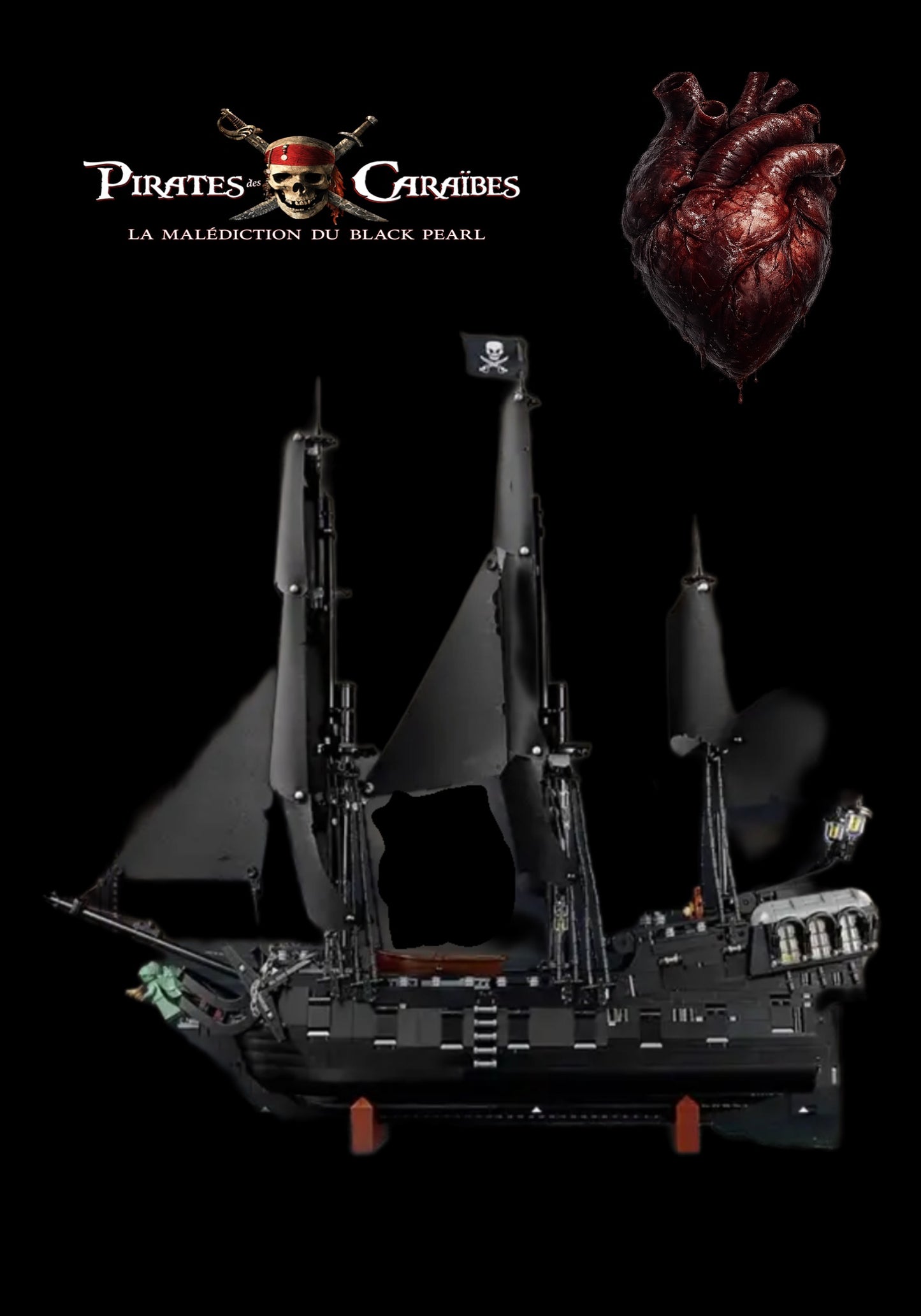 Découvrez nos tableaux pour le LEGO ICONS 10365 : Bateau pirate du capitaine Jack Sparrow