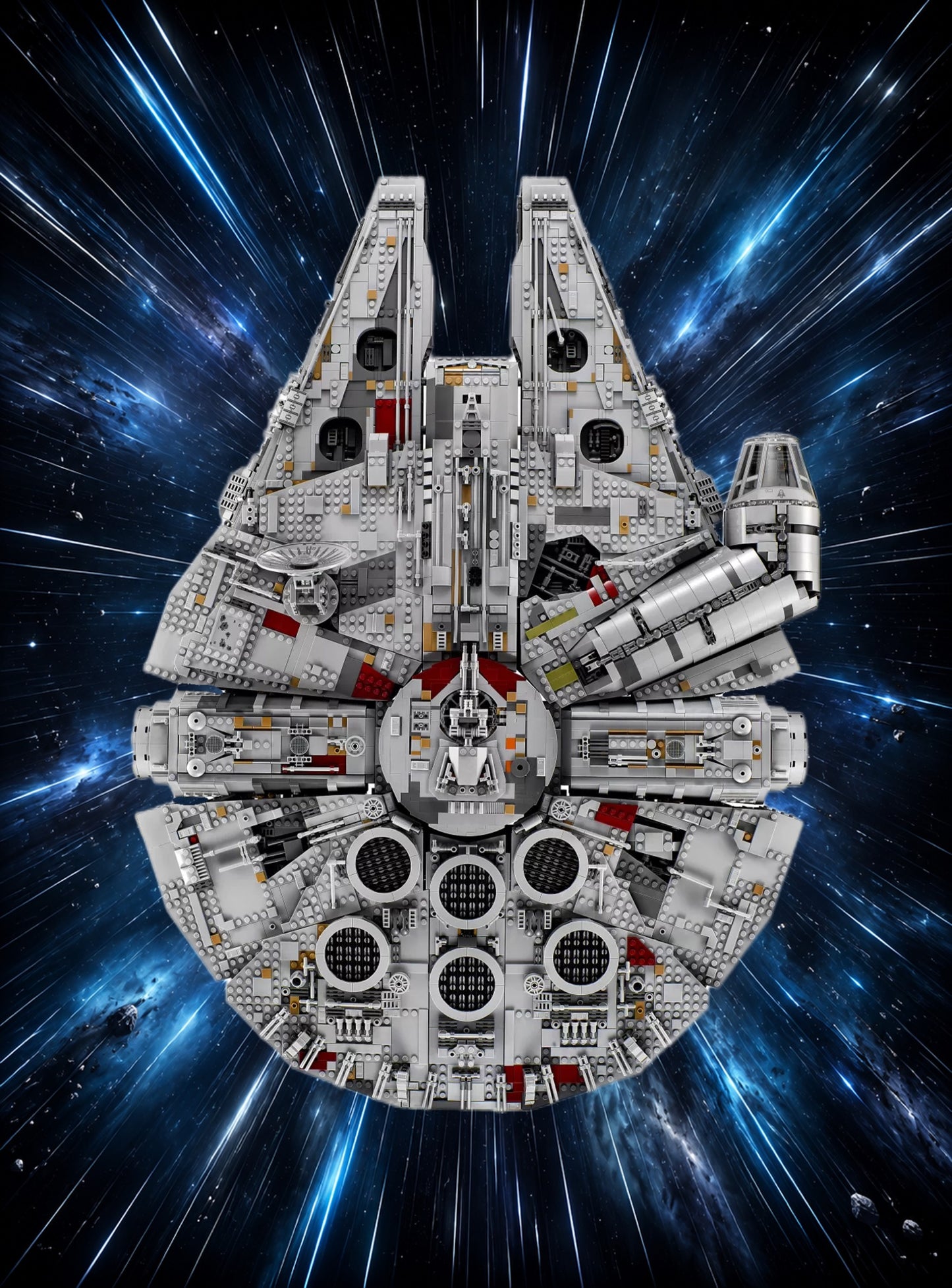 Tableaux muraux LEGO® Star Wars Faucon Millenium UCS 75192, 7 styles, 3 finitions