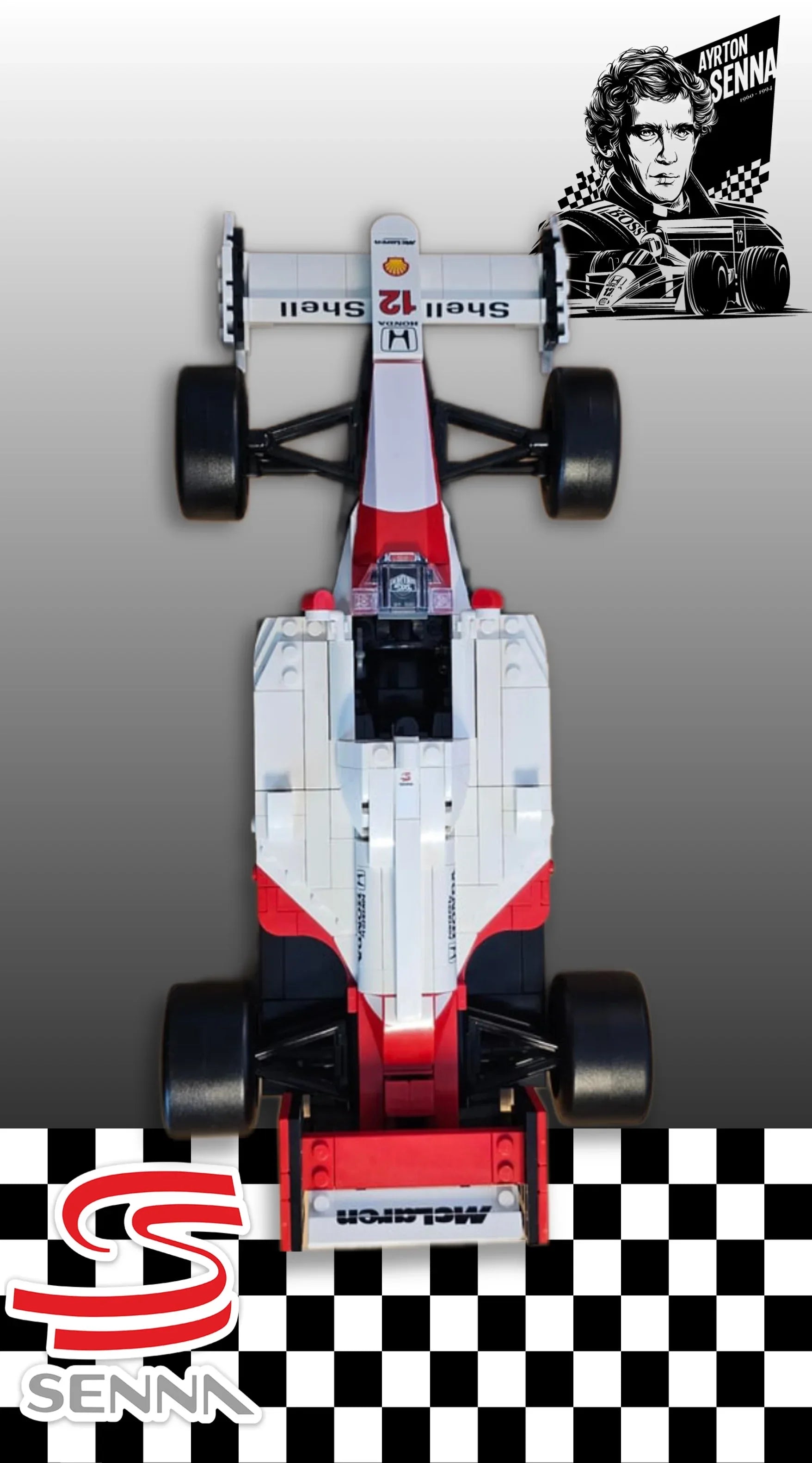 Tableau pour McLaren MP4/4 & Ayrton Senna LEGO Icons 10330 - Kadris