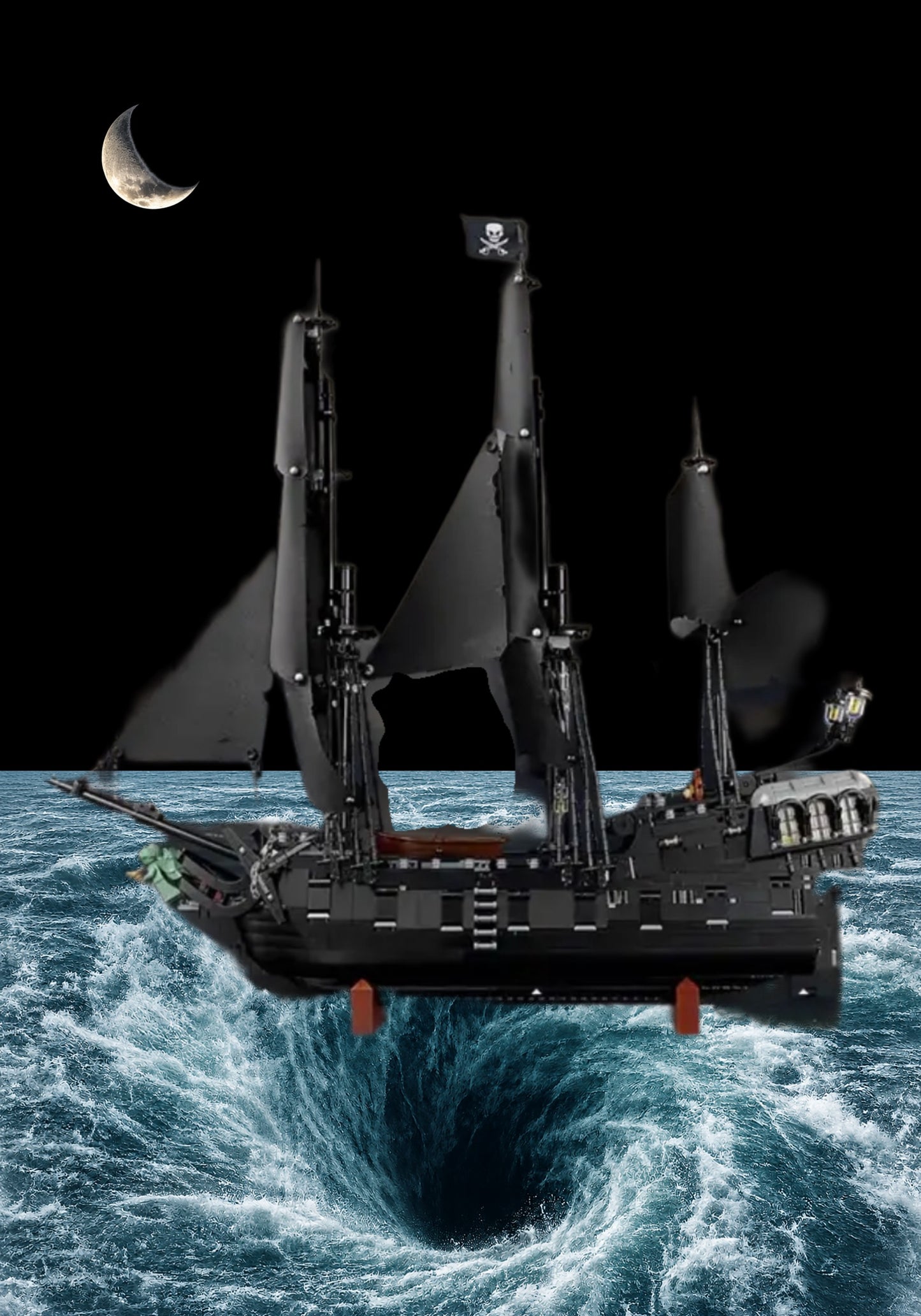 Tableau mural pour LEGO® Icons Bateau Pirate Jack Sparrow 10365