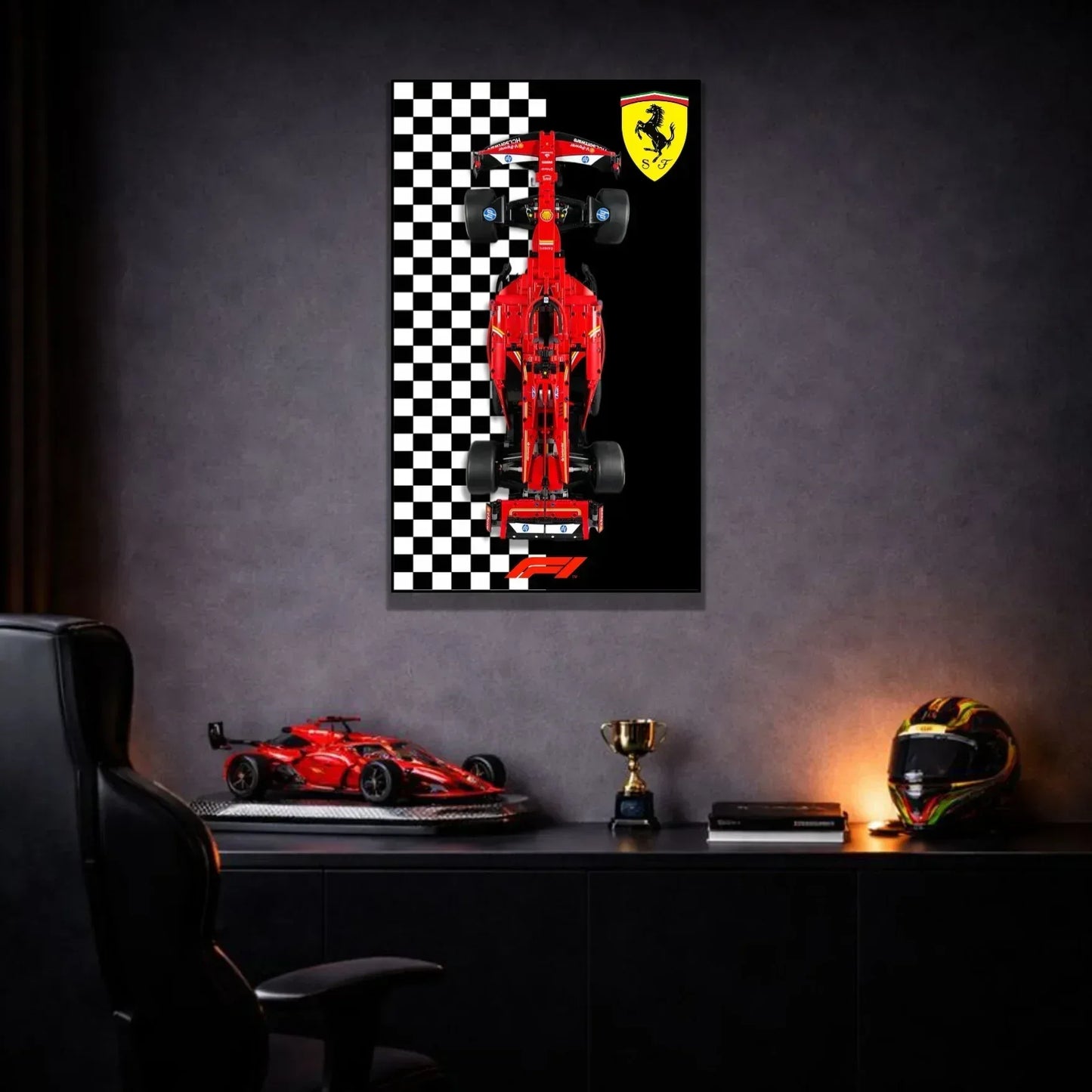 Tableau mural pour F1 Ferrari LEGO 42207 - Kadris
