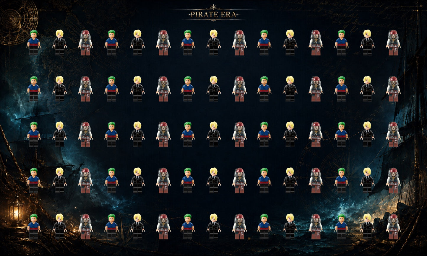 LEGO® Minifigure Display Wall Art 75x45 cm, for 75 Minifigures, 7 Backgrounds, 3 Finishes