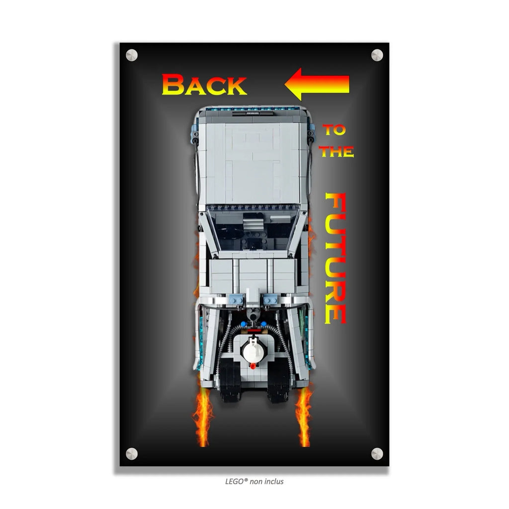 Tableau mural pour La machine à remonter le temps de Retour vers le futur LEGO 10300 - Kadris