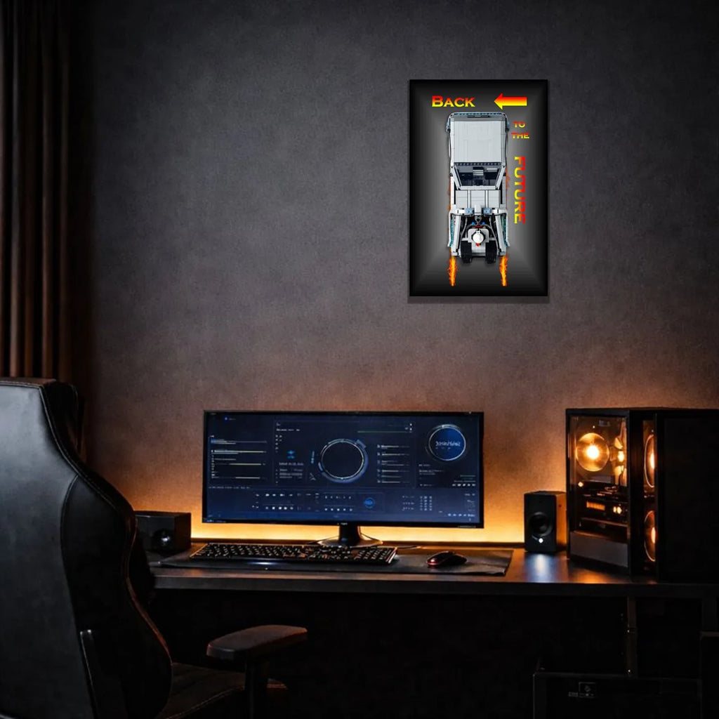 Tableau mural pour La machine à remonter le temps de Retour vers le futur LEGO 10300 - Kadris