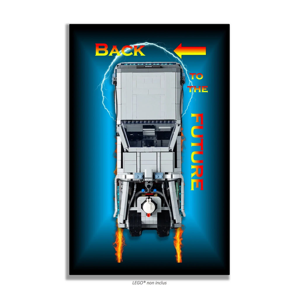 Tableau mural pour La machine à remonter le temps de Retour vers le futur LEGO 10300 - Kadris