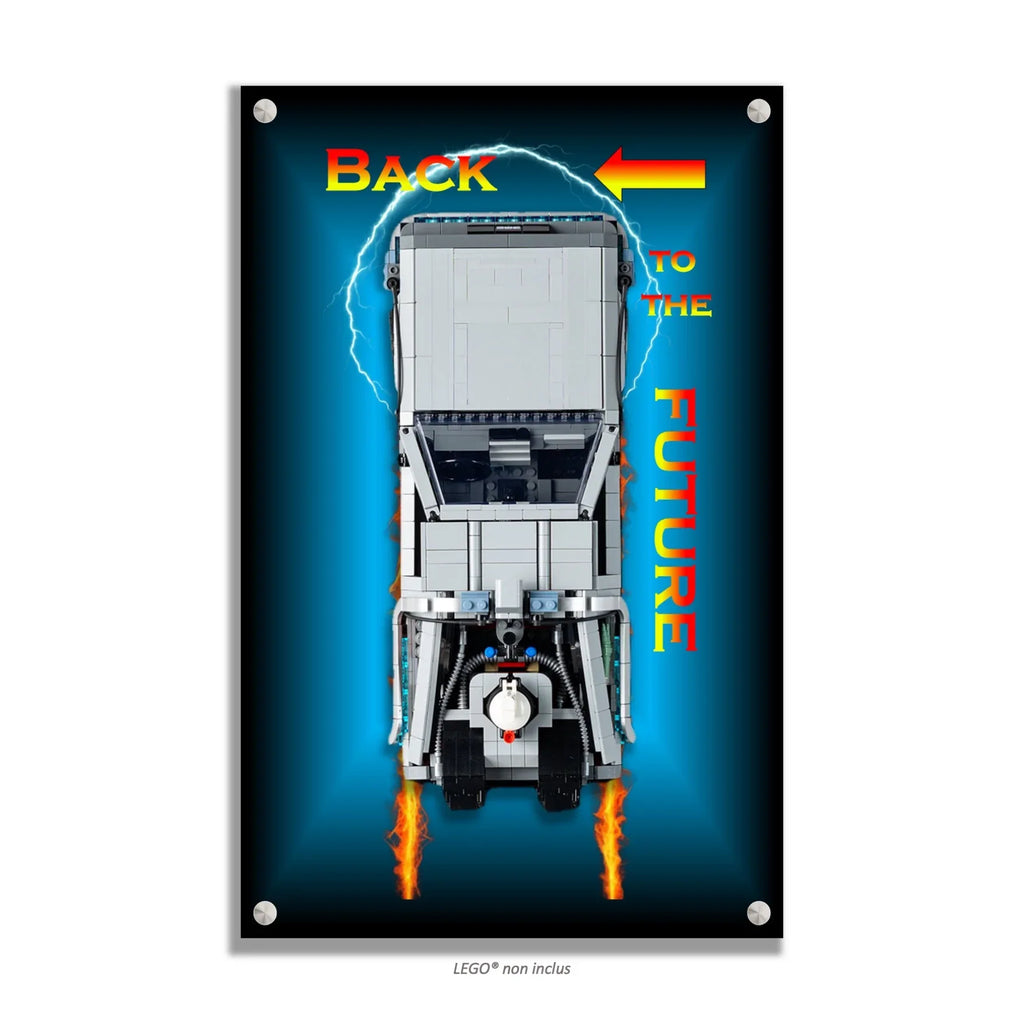 Tableau mural pour La machine à remonter le temps de Retour vers le futur LEGO 10300 - Kadris